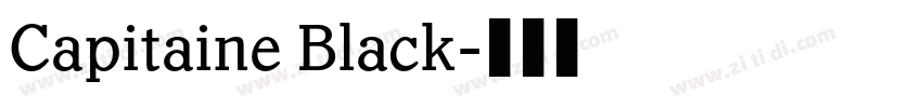 Capitaine Black字体转换